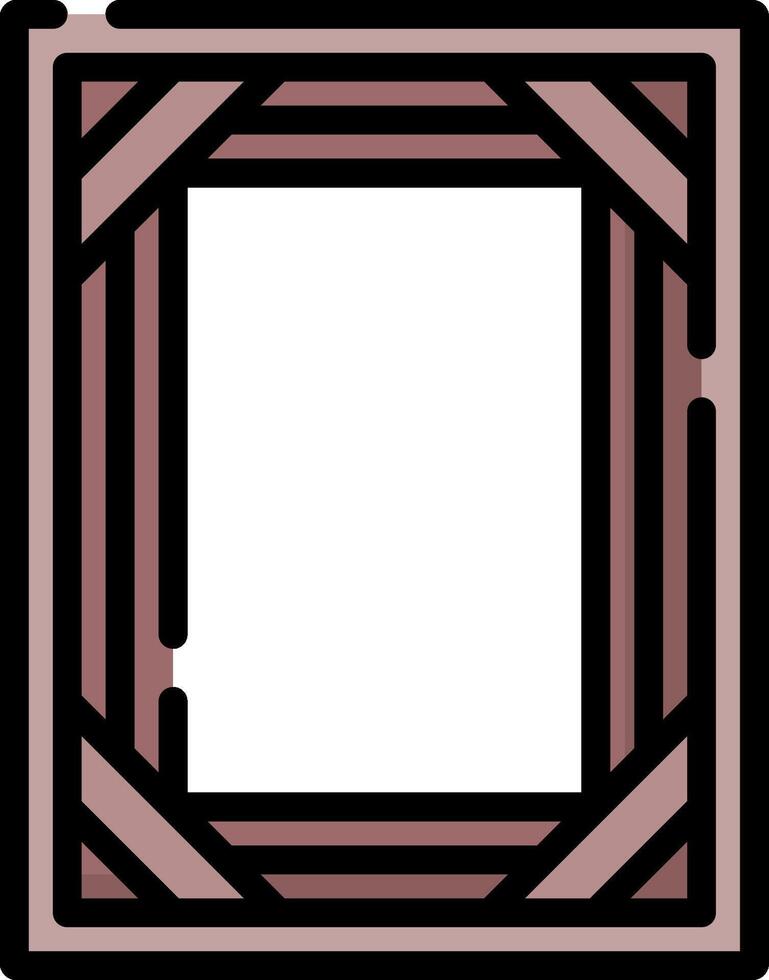 A square frame with a pink border vector