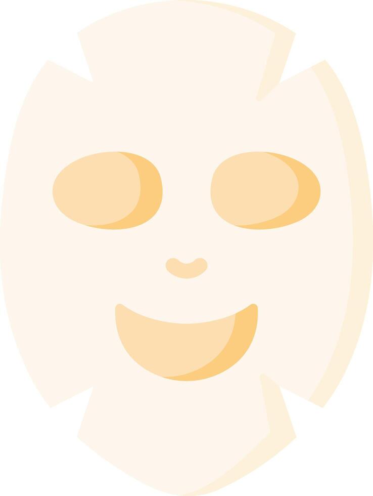 A smiling face with a mask on it vector