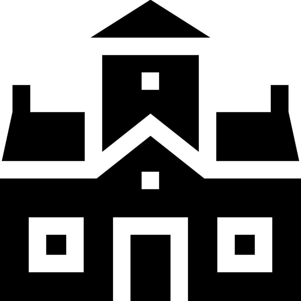 A black and white house icon vector