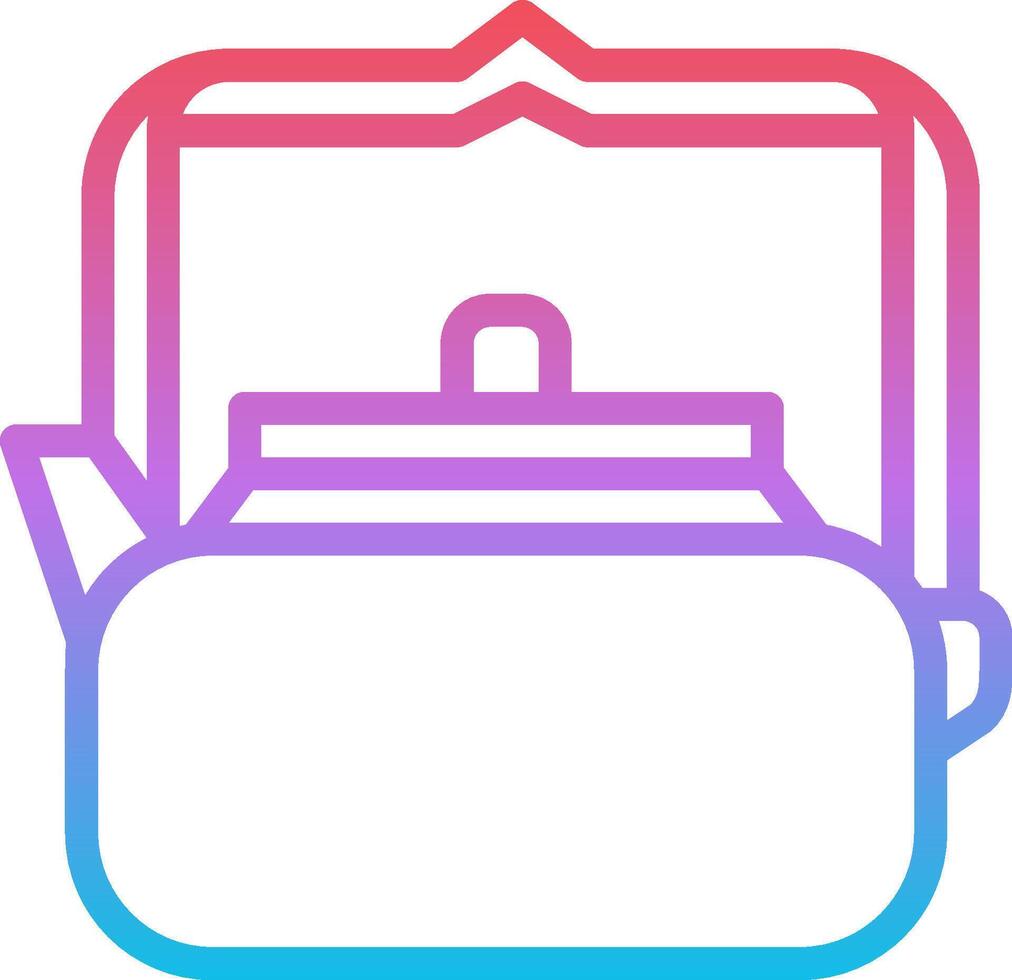 A tea kettle icon on a white background vector