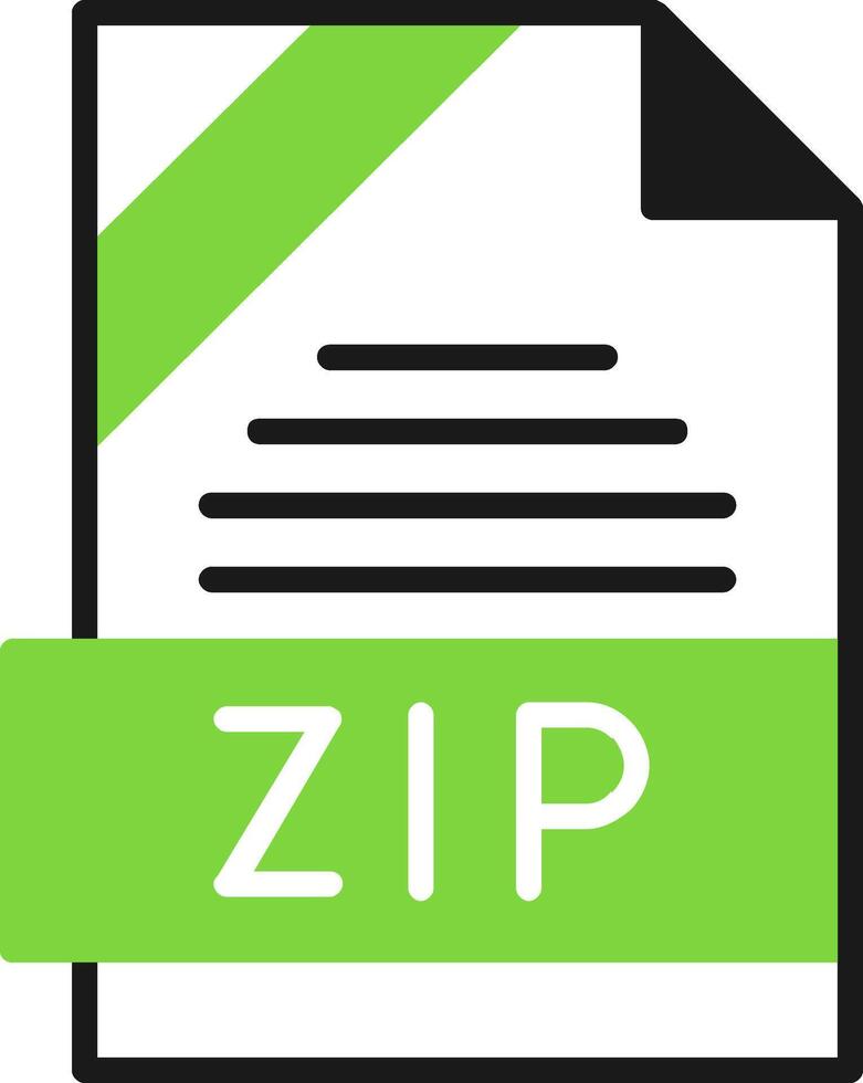 ZIP Icon Design vector