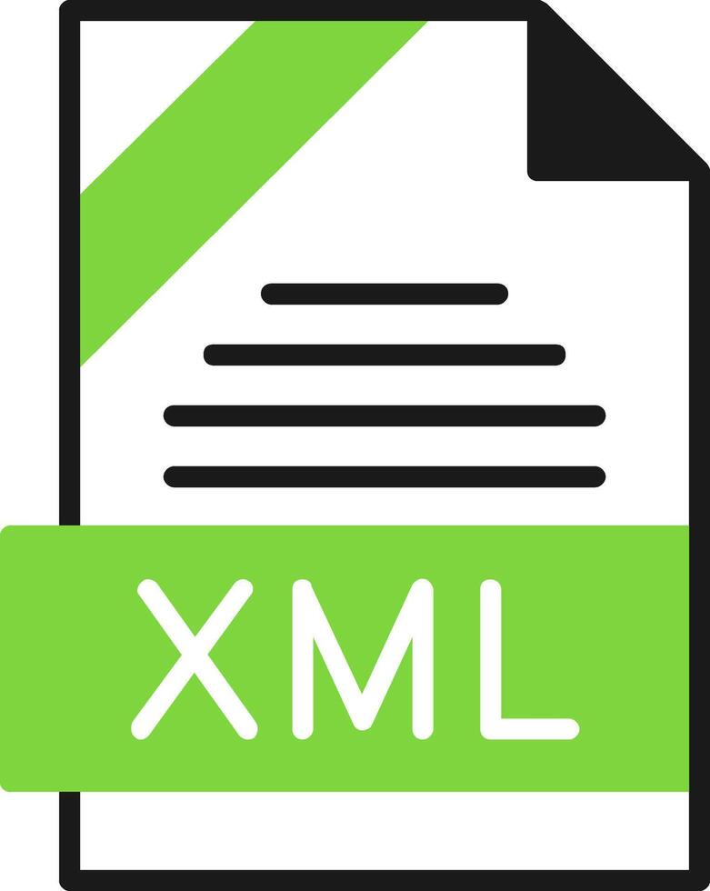 XML Icon Design vector