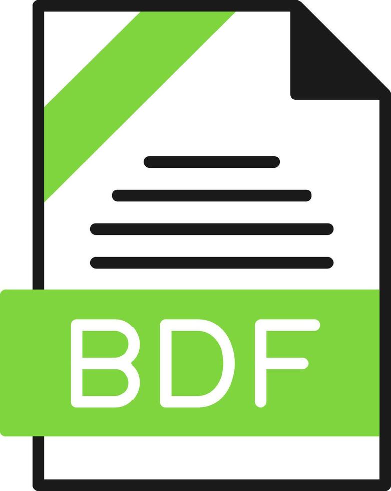 BDF Icon Design vector