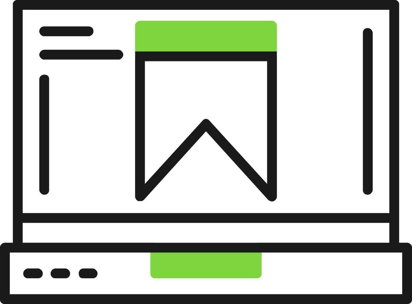 Bookmark Icon Design vector