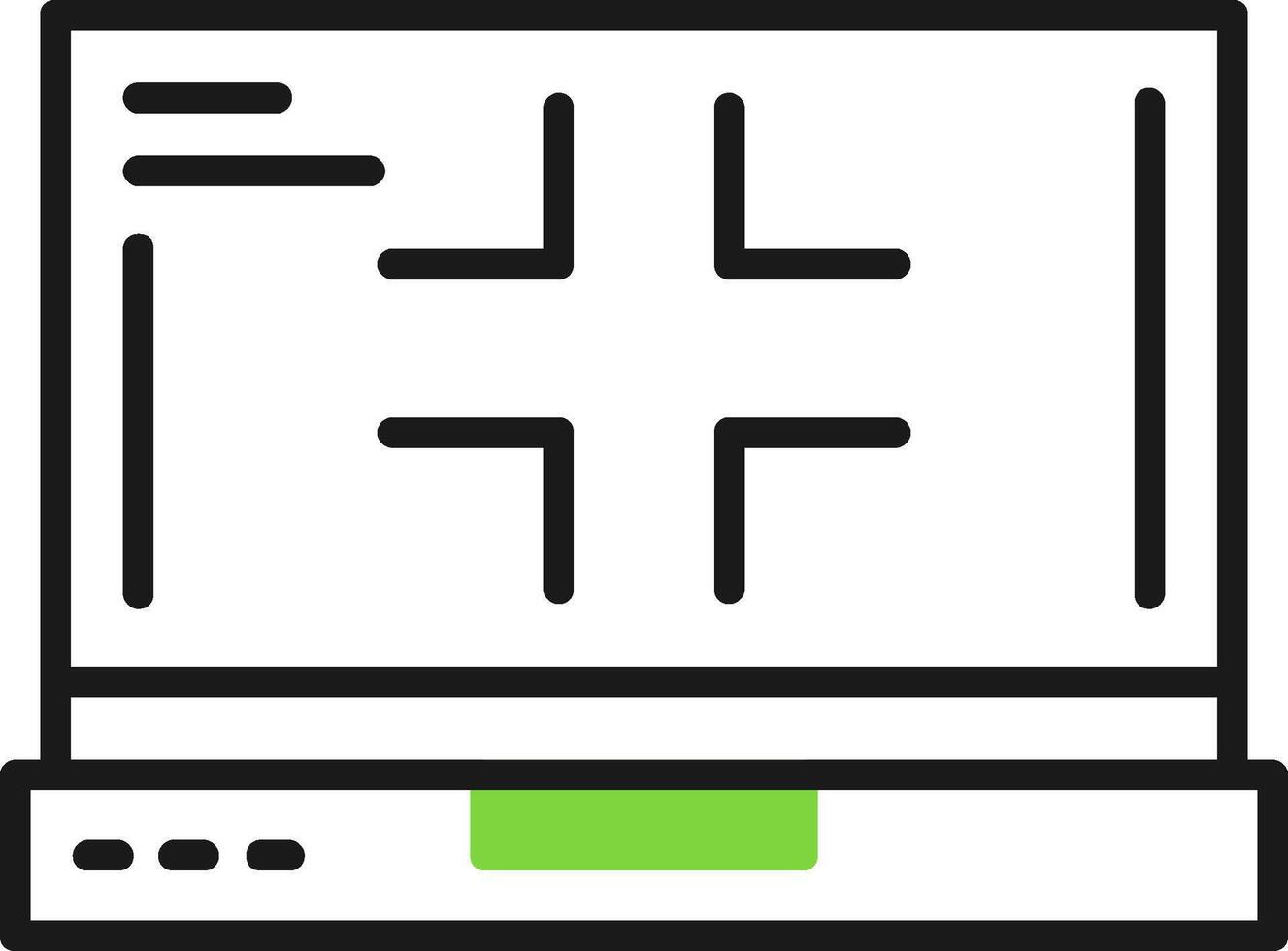 Exit full screen Icon Design vector
