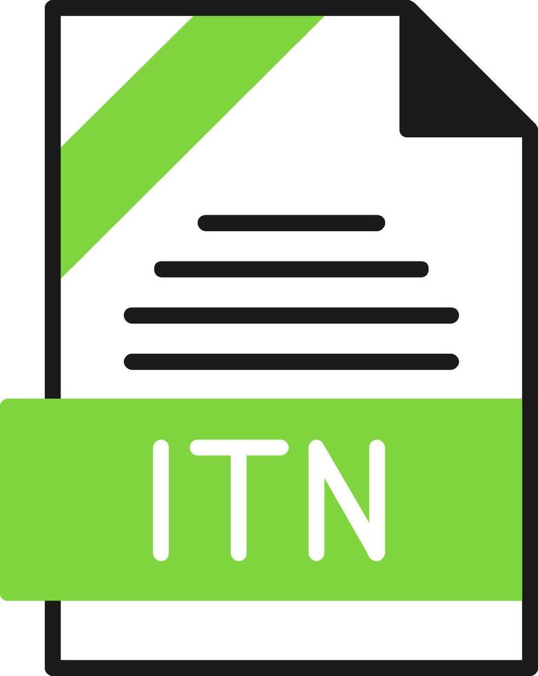 ITN Icon Design vector