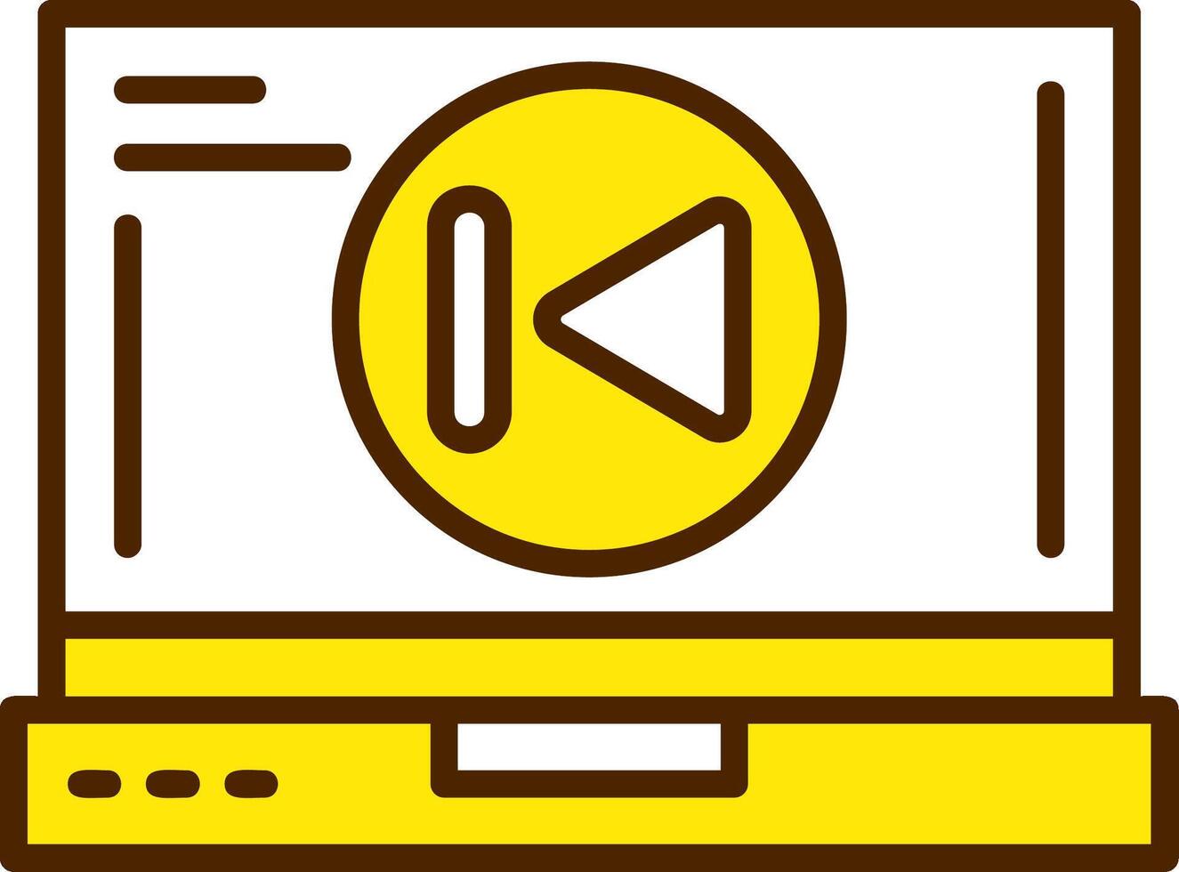 Skip backward Icon Design vector