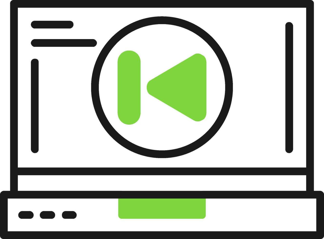 Skip backward Icon Design vector