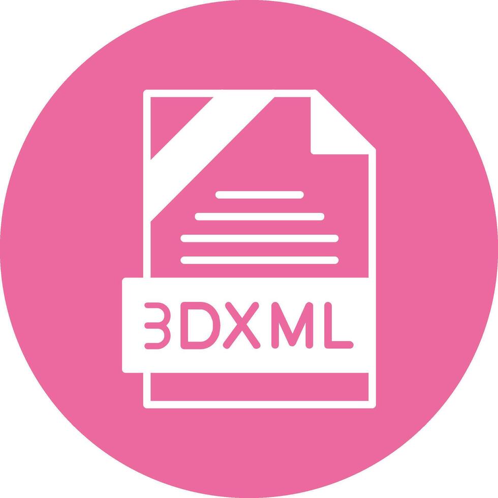 3DXML Icon Design vector