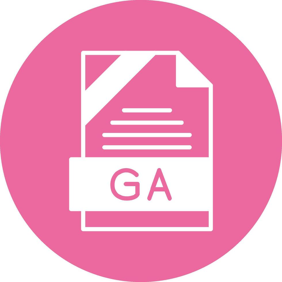 GA Icon Design vector