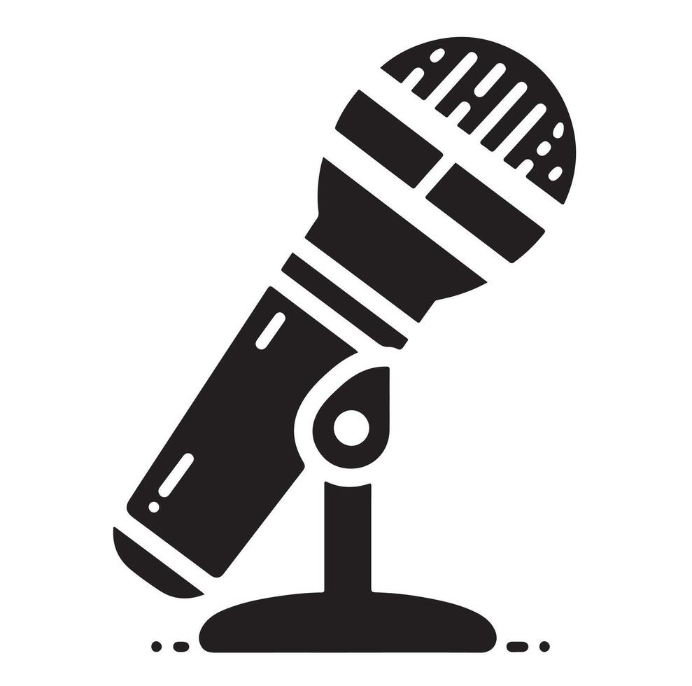 Microphone icon illustration vector