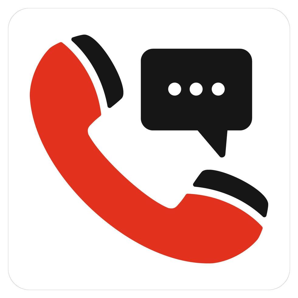 Call Message and calling icon concept vector