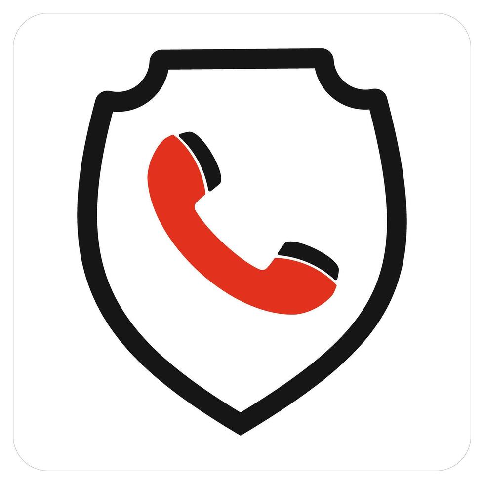 Call Security and calling icon concept vector