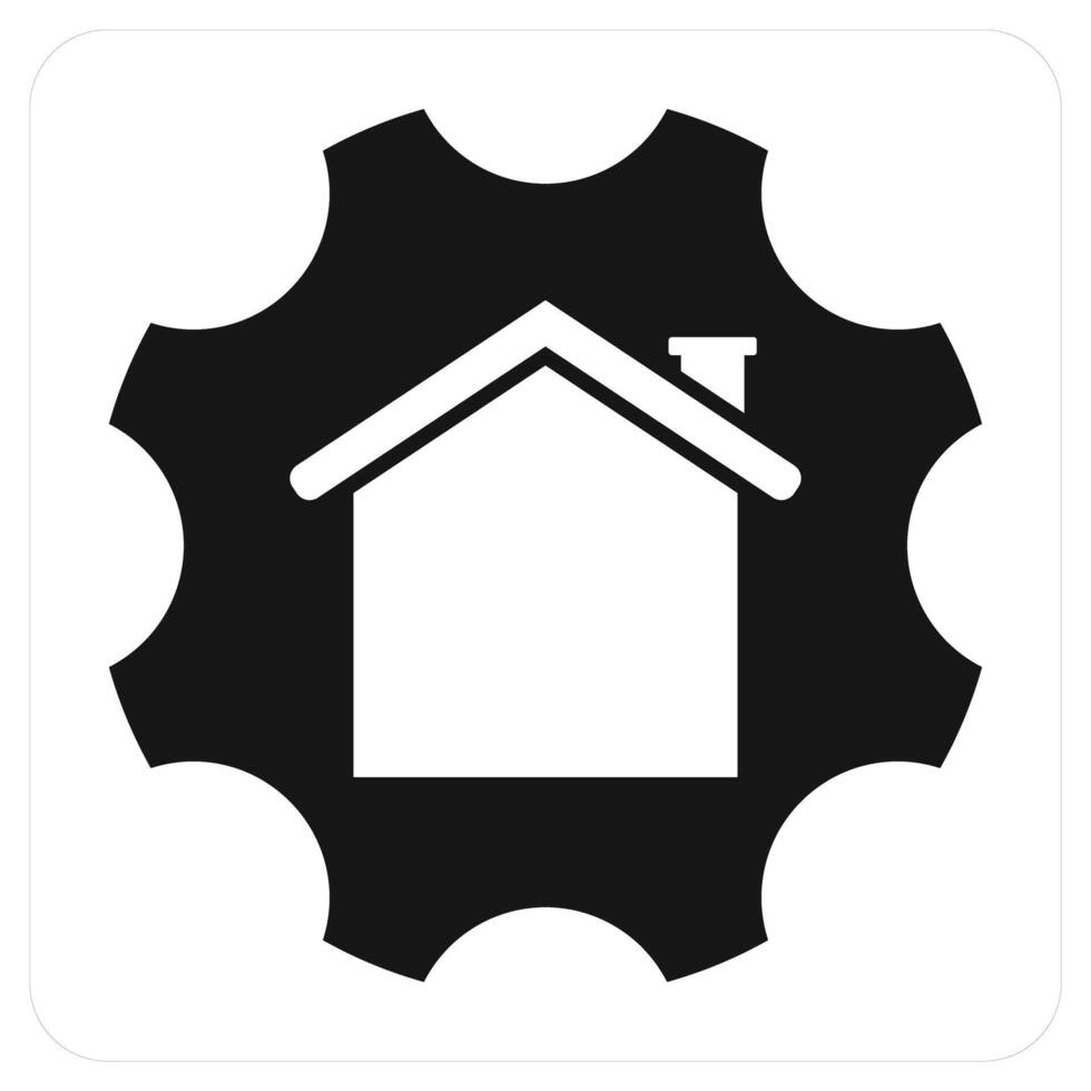 Home Settings and home icon concept vector