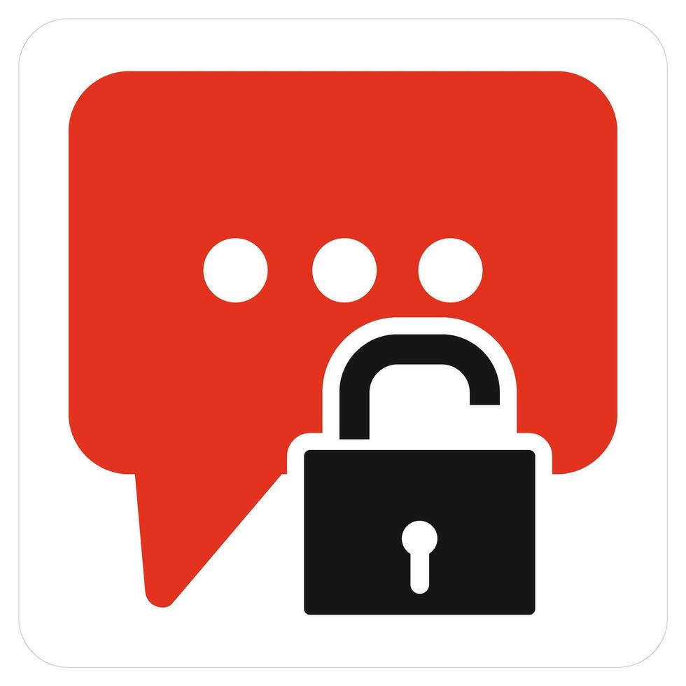 Message Protection and security icon concept vector