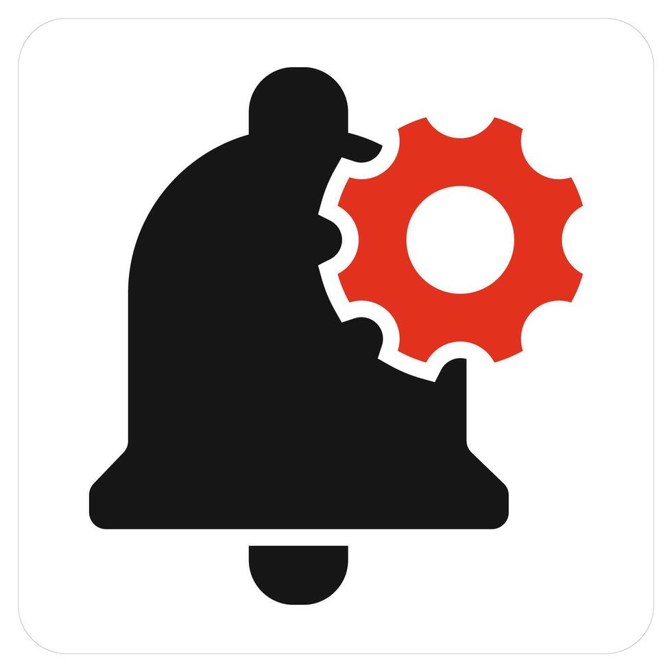 Notification Setting and notification icon concept vector