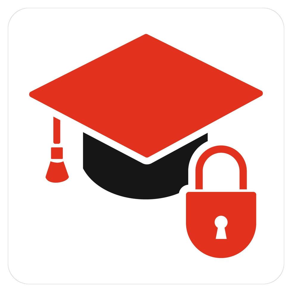 Education Security and study icon concept vector