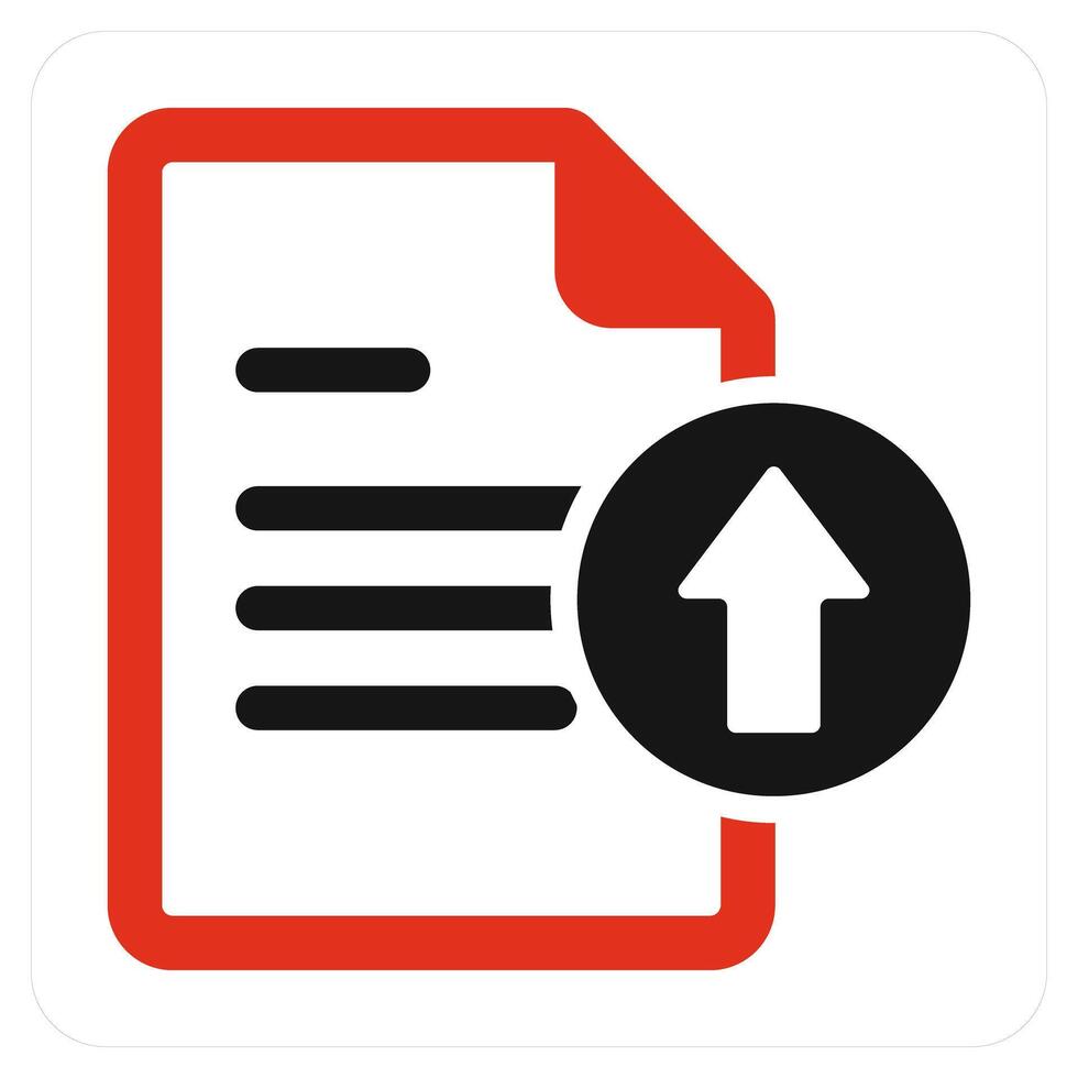 Upload File and upload icon concept vector