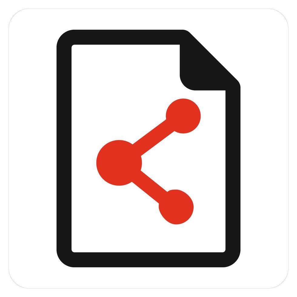 Share Document and offer icon concept vector