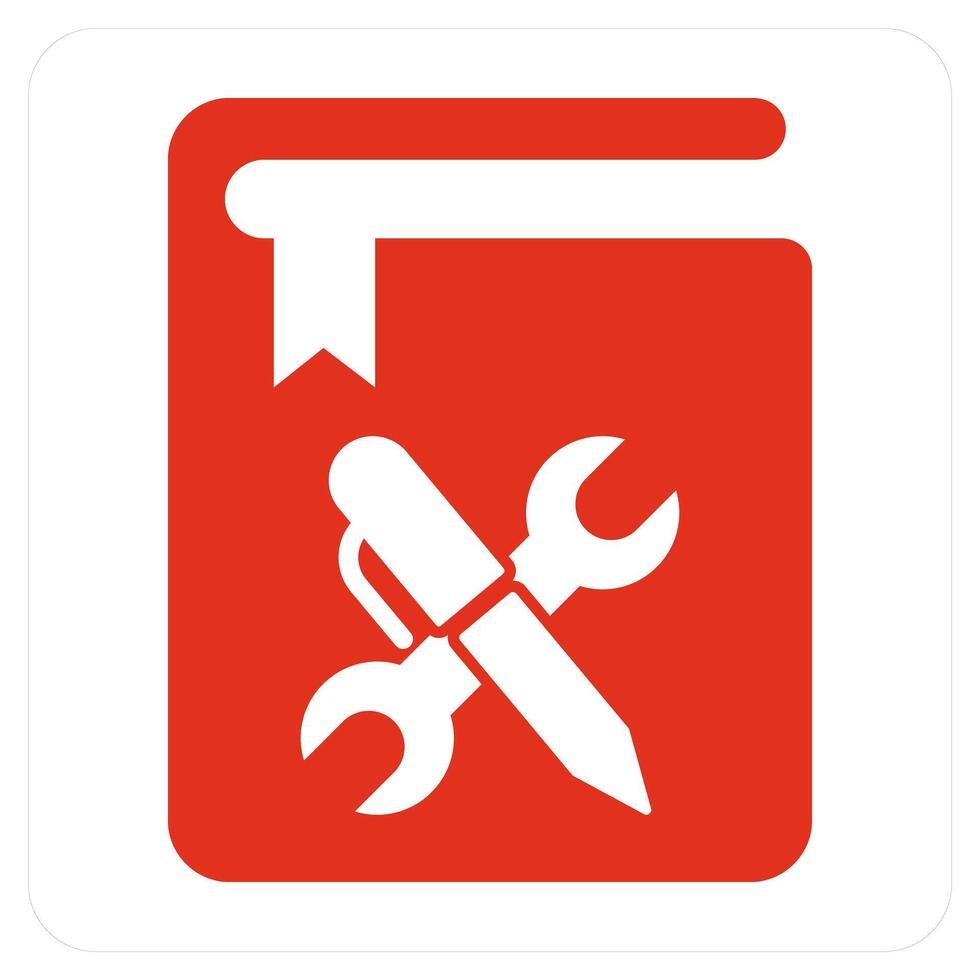 Instruction Book and guide icon cocnept vector