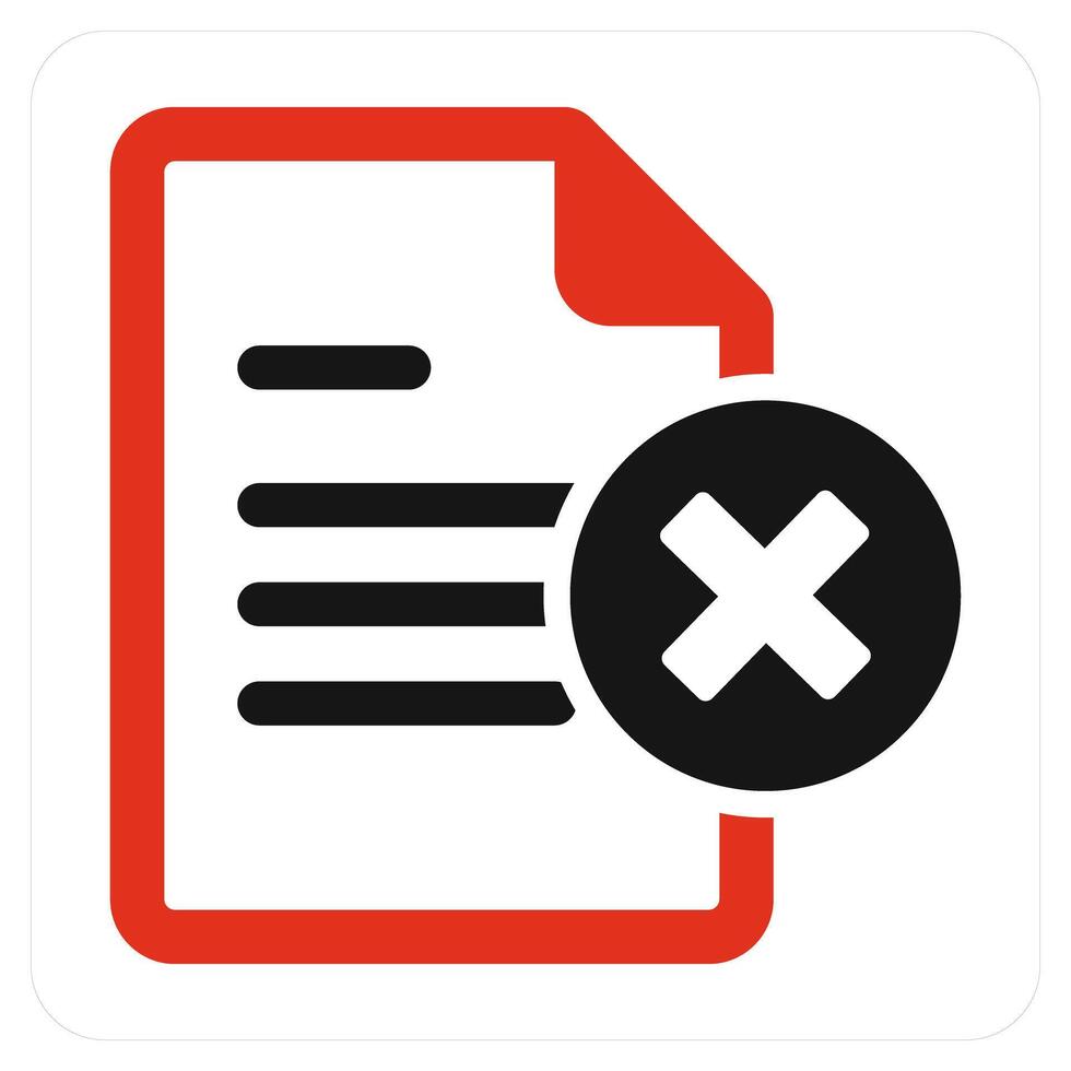 Wrong Page and web icon concept vector