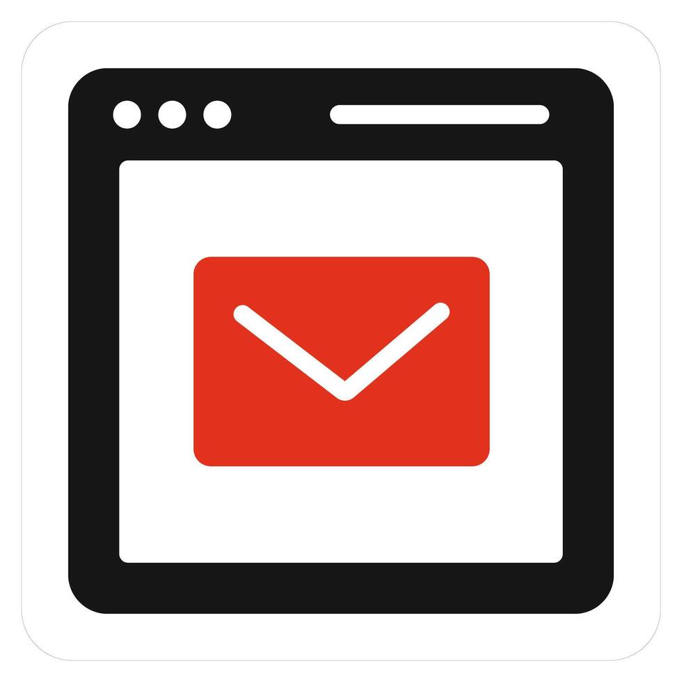 Webpage Conversation and chat icon concept vector