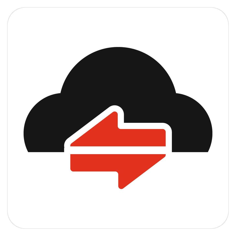 Synchronize Cloud and sync icon concept vector