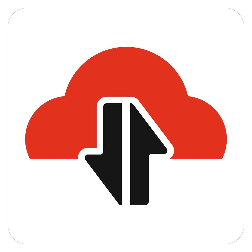 Synchronize Cloud and sync icon concept vector