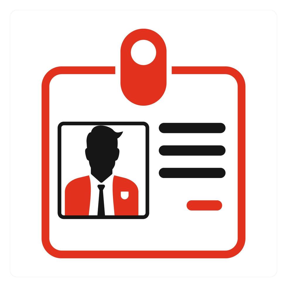 Identity Card and proof icon concept vector