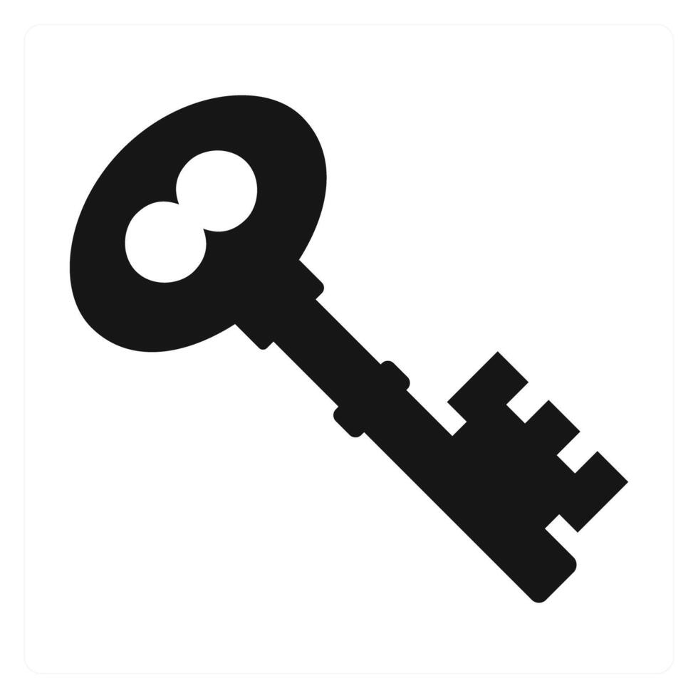 Key and safety icon concept vector