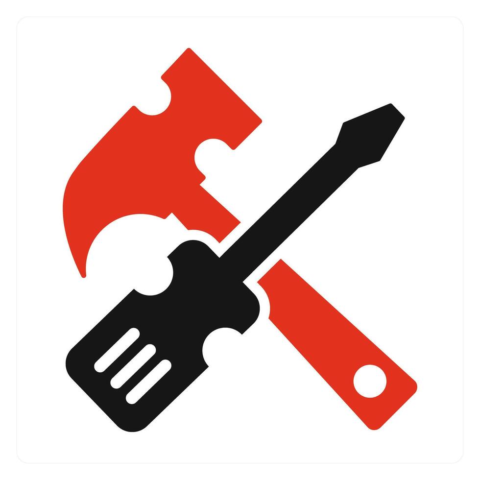 Repair Tool and gear icon concept vector