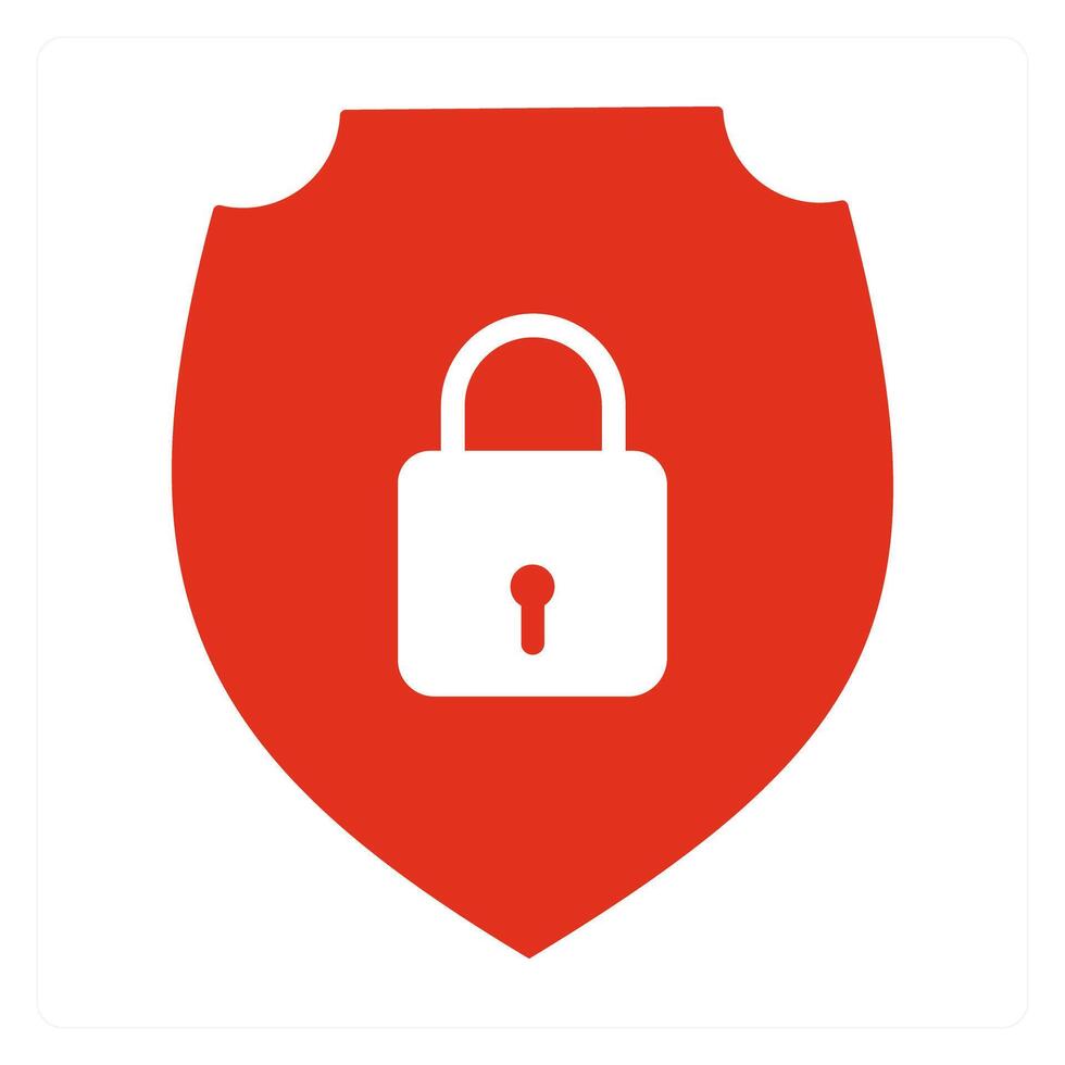 Security Lock and locked icon concept vector