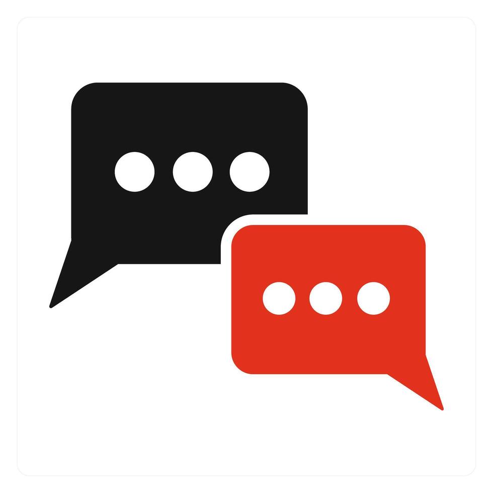 Chat and talk icon concept vector