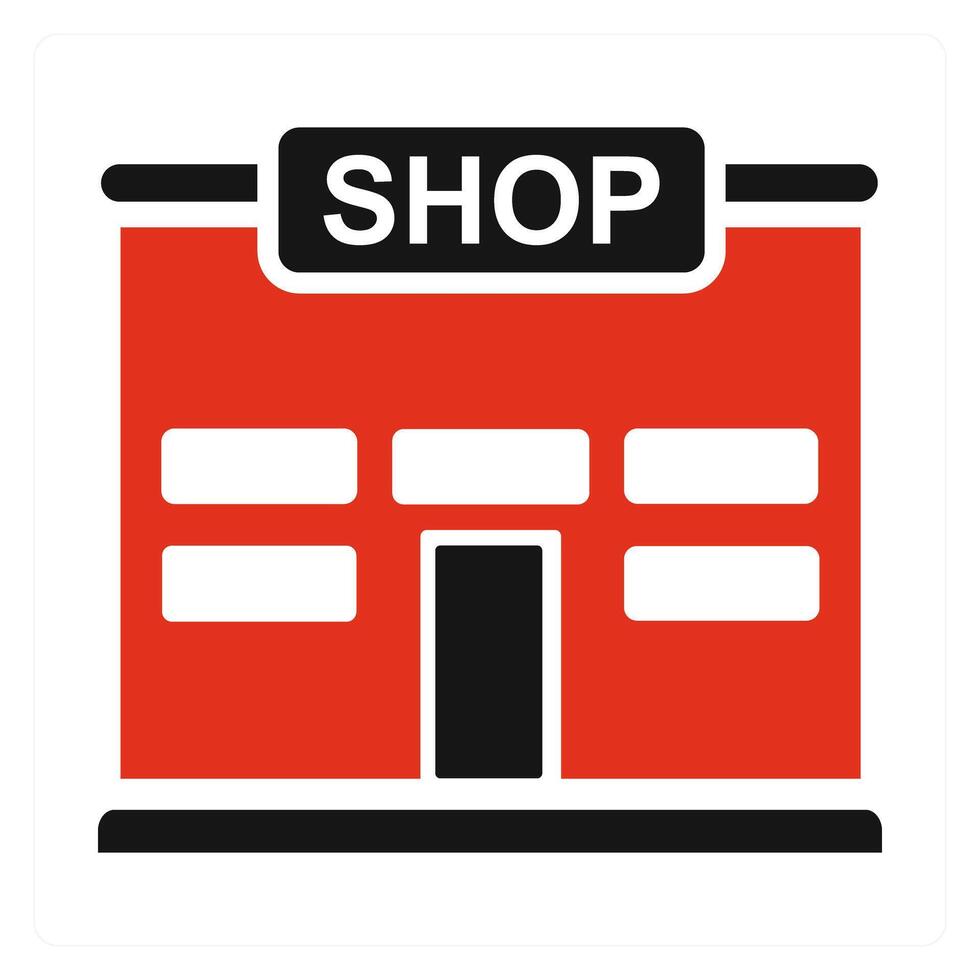 Shop and store icon concept vector