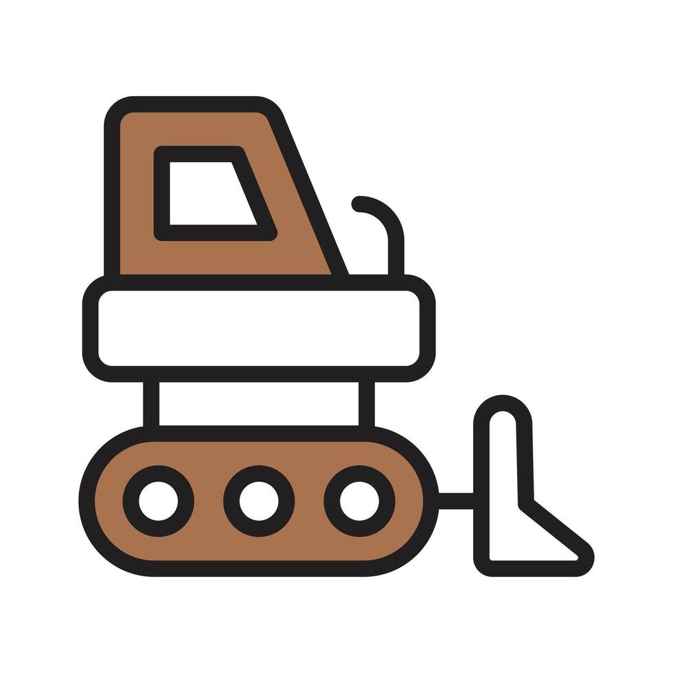 An amazing icon of excavator in modern style vector
