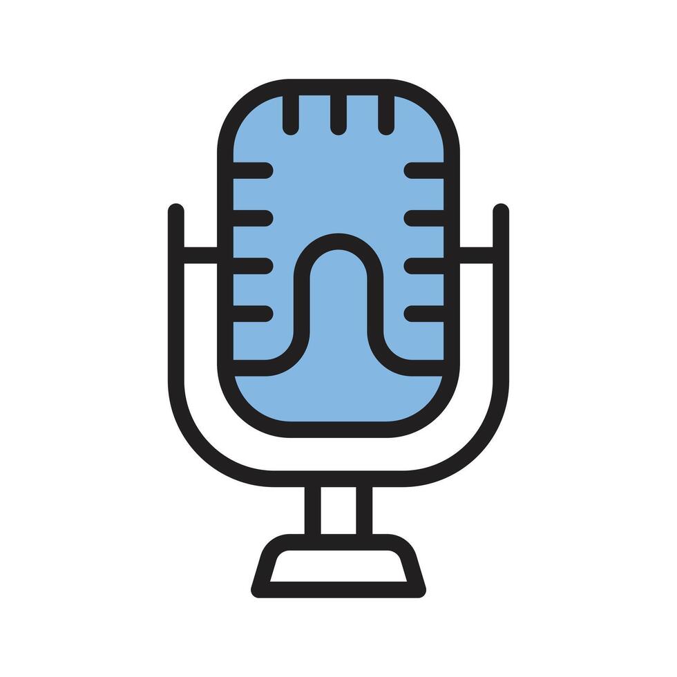 Microphone for recording audio or amplifying sound vector