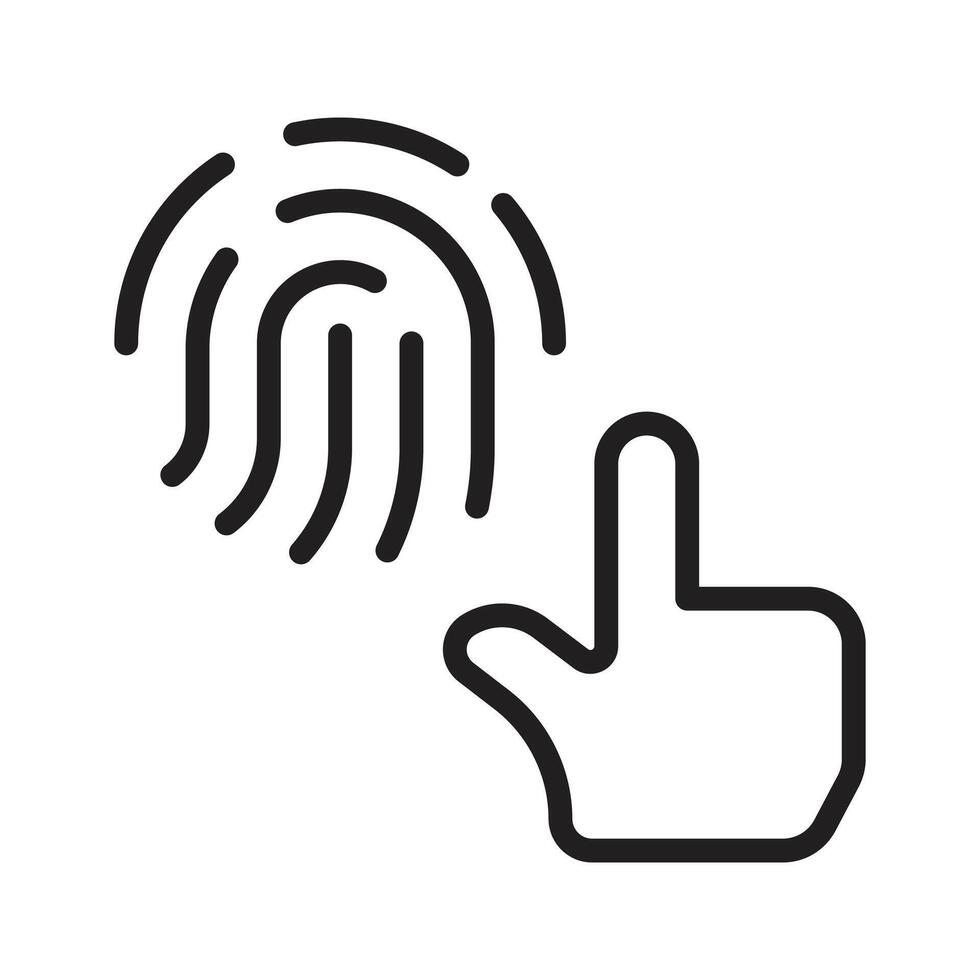 A fingerprint scanner used for secure authentication and identification vector
