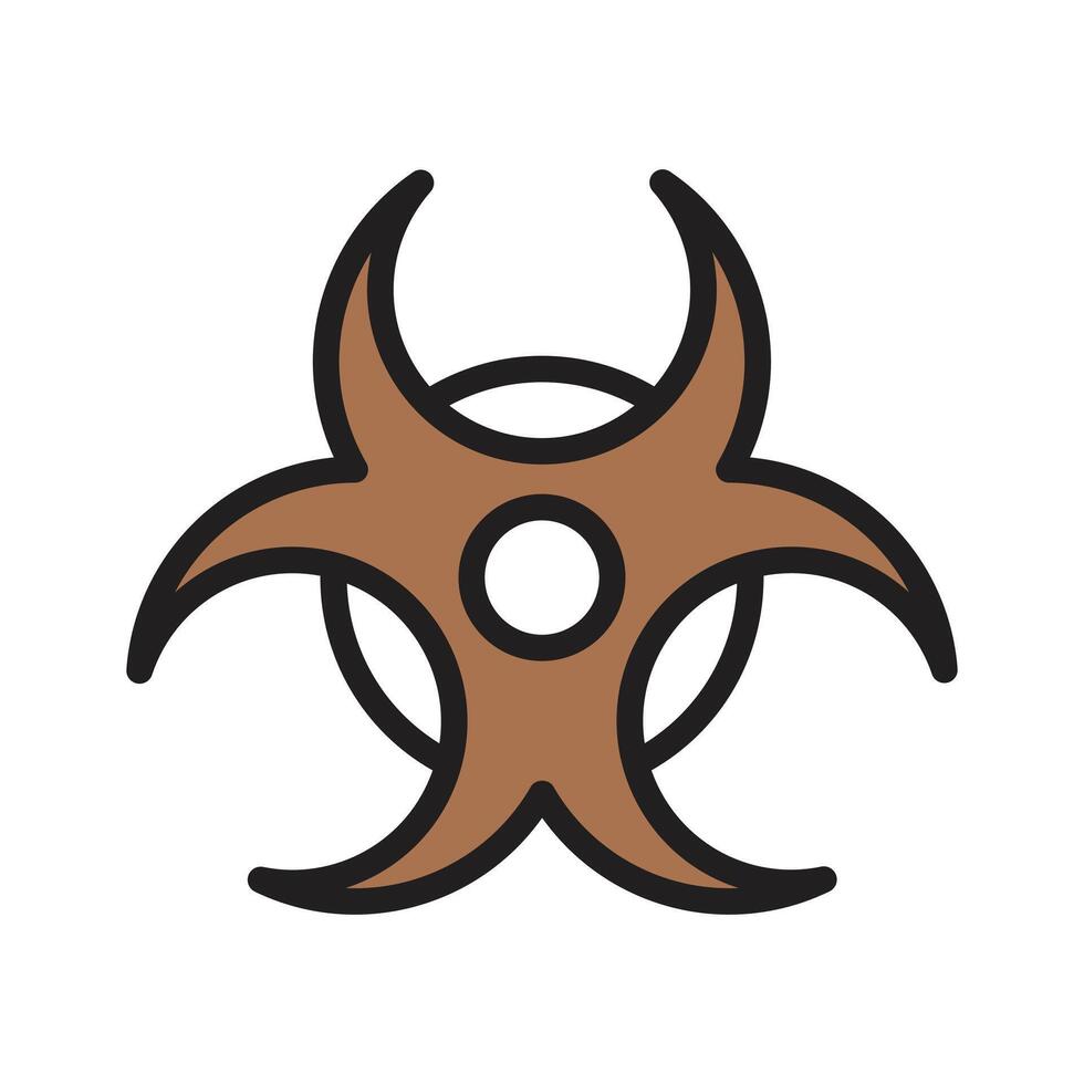 A biohazard symbol warning of dangerous biological materials vector