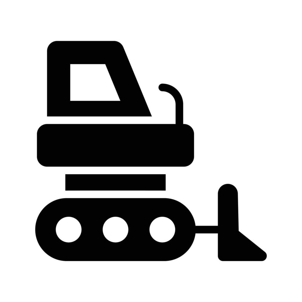 An amazing icon of excavator in modern style vector