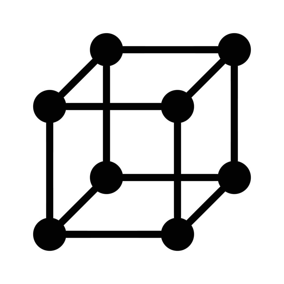 A blockchain network representing decentralized data and cryptocurrency vector