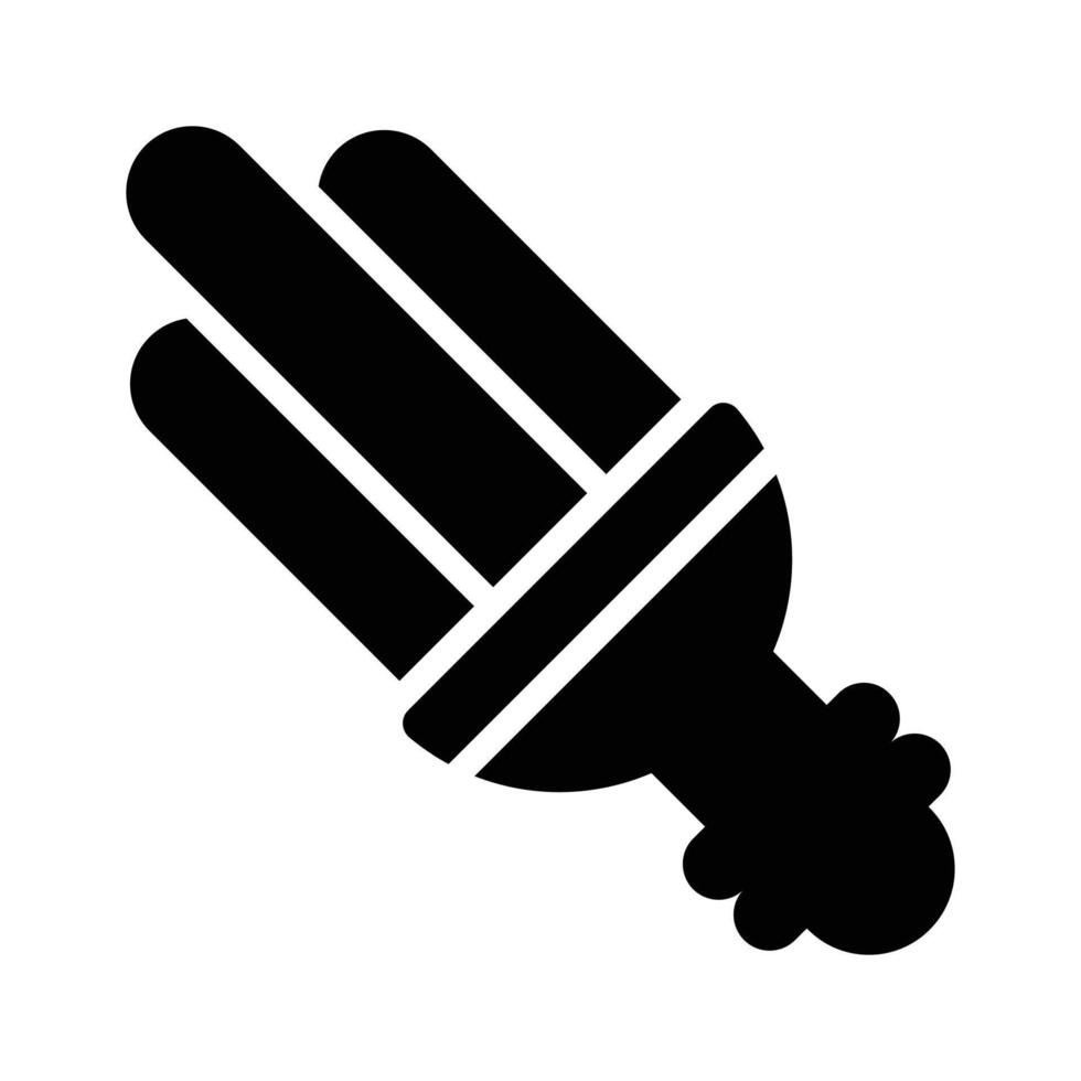 Energy efficient CFL light bulb used for saving electricity vector