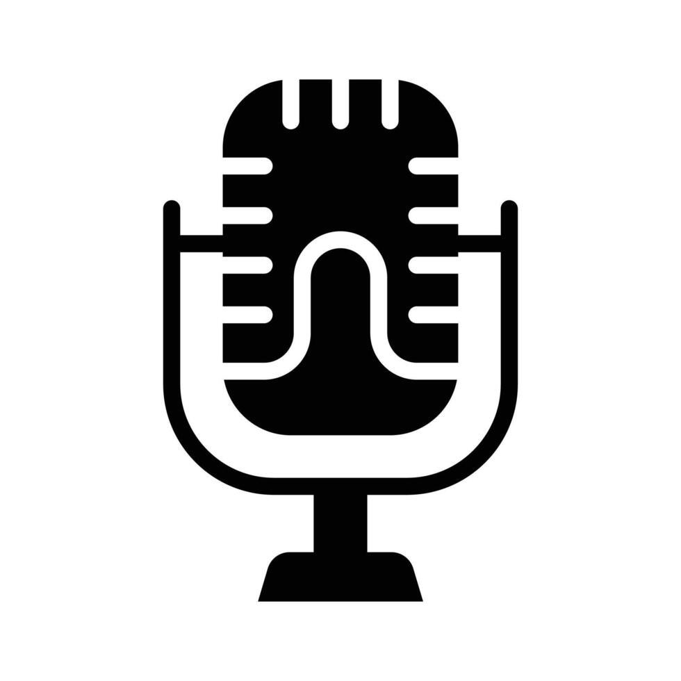 Microphone for recording audio or amplifying sound vector