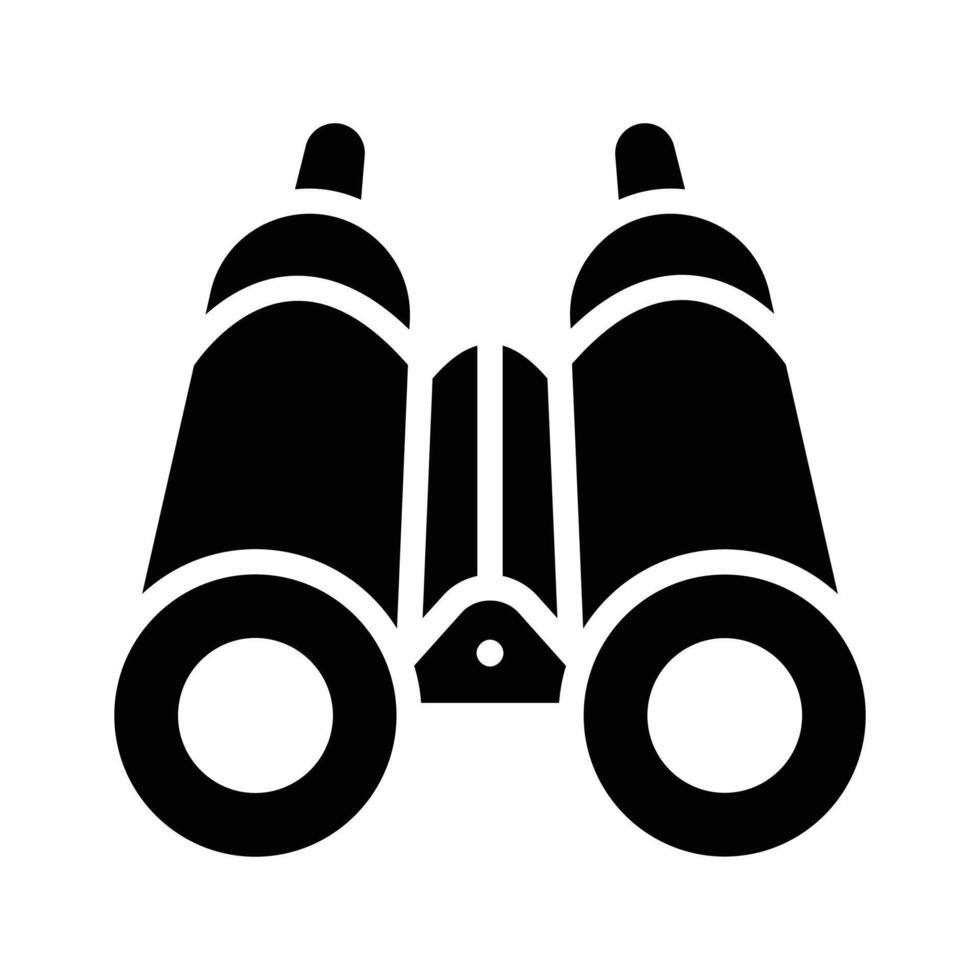 Binoculars used for viewing distant objects, often for exploration or observation vector