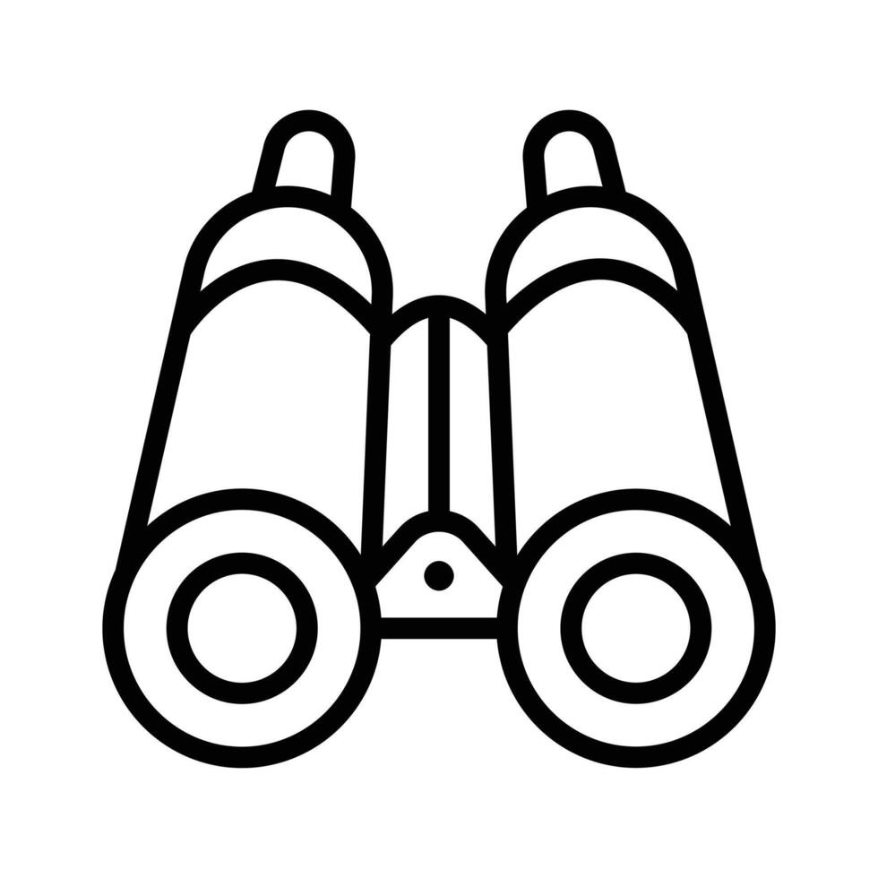 Binoculars used for viewing distant objects, often for exploration or observation vector