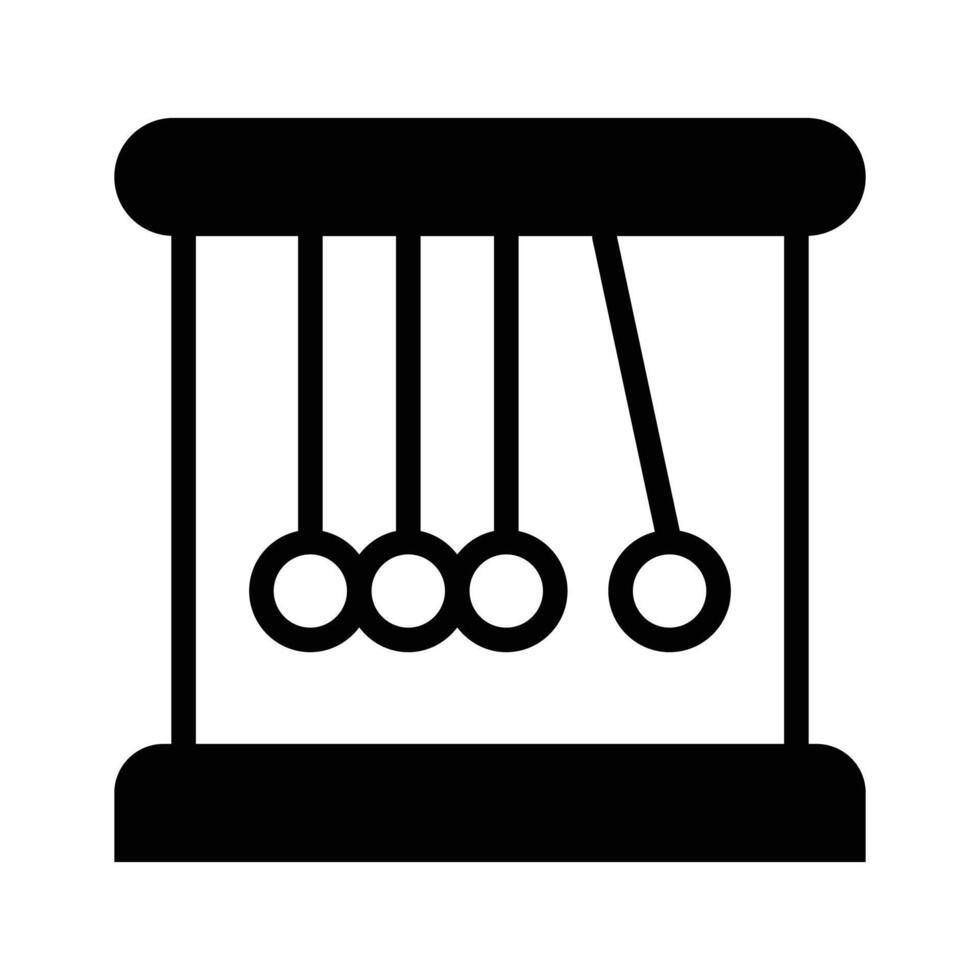 A Newtons cradle demonstrating principles of physics and motion vector