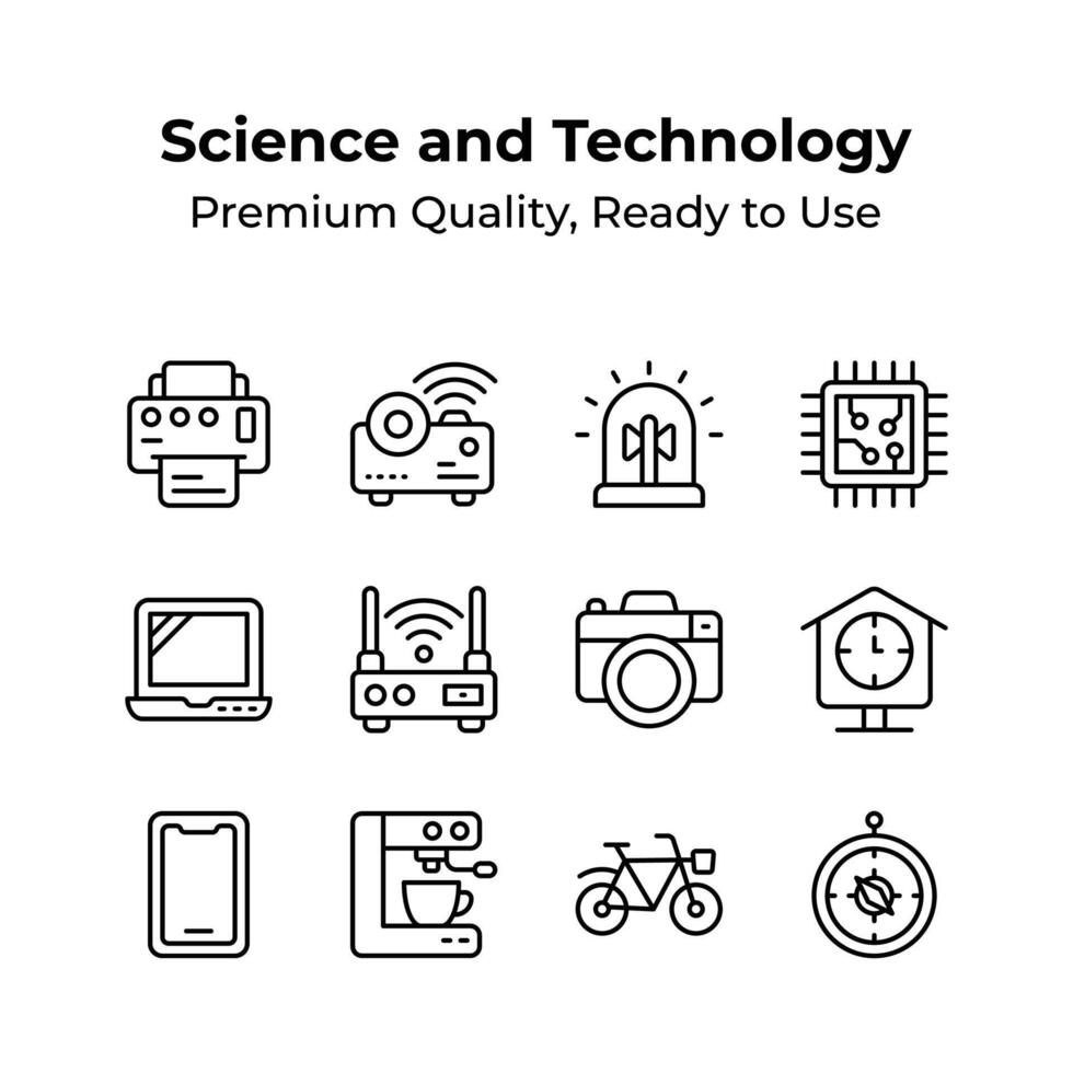 Take a look at this amazing icons set of science and technology vector