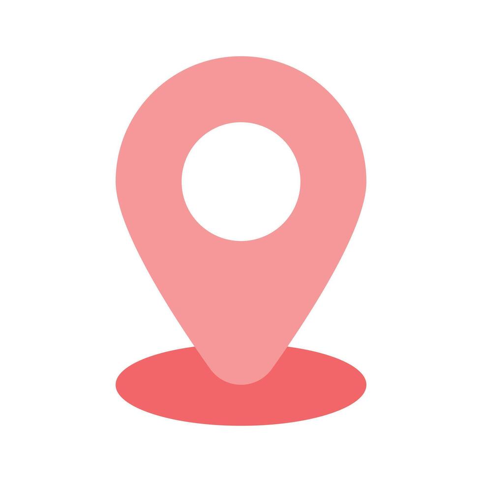 Location pin representing geolocation, GPS, or a specific place design vector
