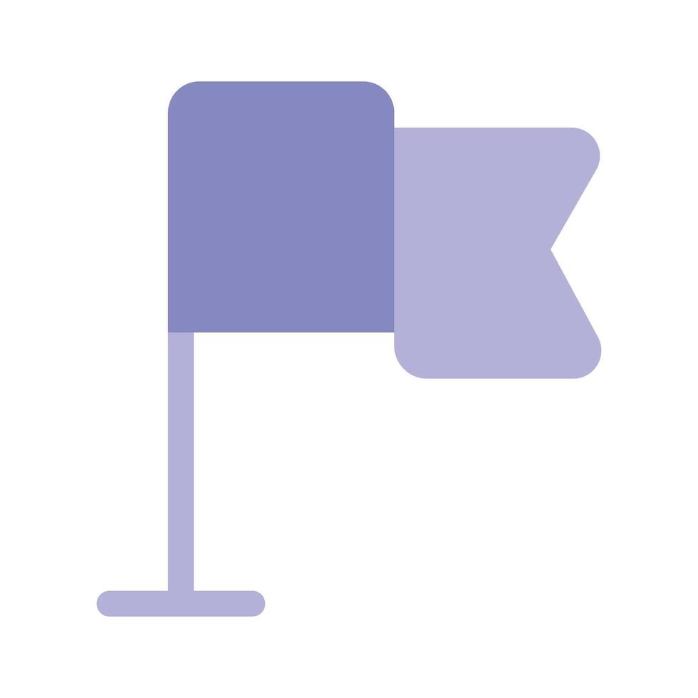 A flag icon representing a goal, milestone, or achievement vector