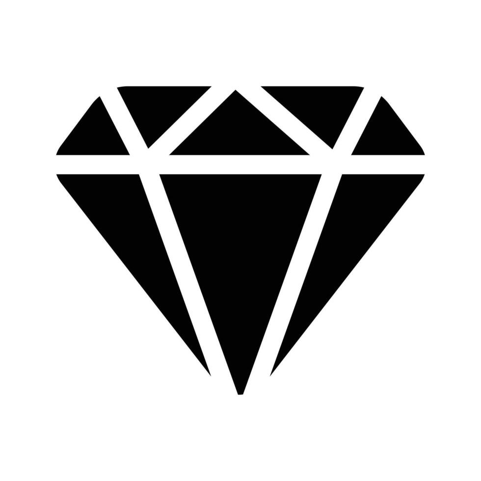 Diamond symbol representing luxury, value, or high, quality items vector