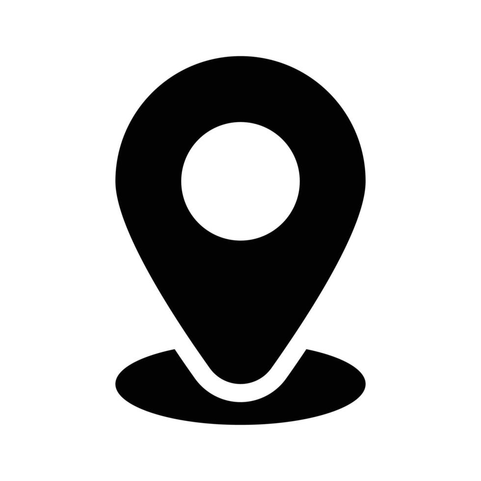 Location pin representing geolocation, GPS, or a specific place design vector